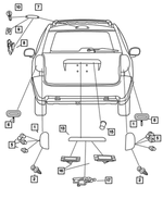 68241333AA - Electrical: Tail Stop Turn Lamp, Left for Mopar Image