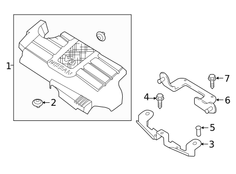 Engine Appearance Cover for 2024 Nissan TITAN #0