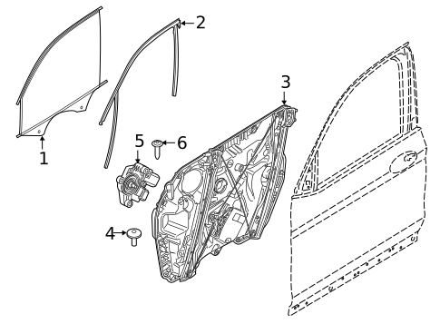 Glass - Front Door for 2022 BMW X3 #0