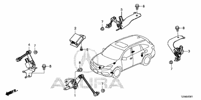 Auto Leveling Control (2) for 2019 Acura MDX #0