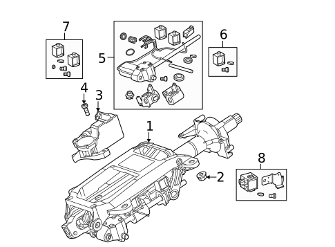 Steering, Gear & Related Components for 2008 Jaguar S-Type #0