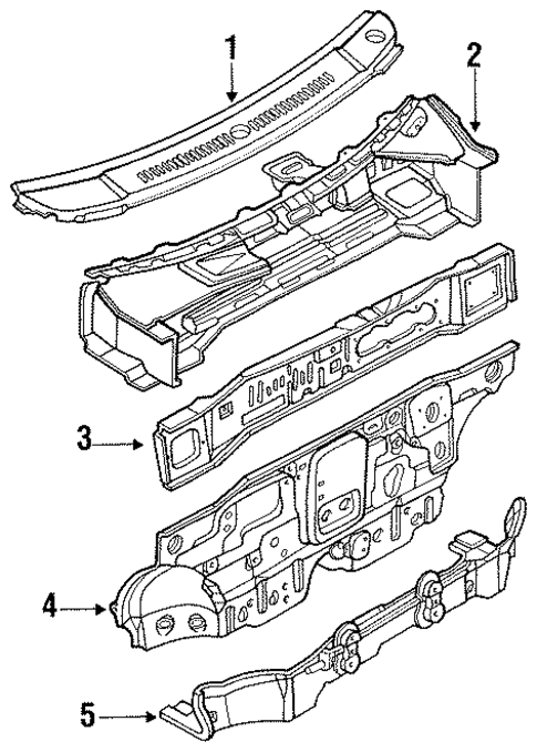 Cowl for 1993 Ford Festiva #0