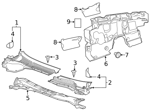 Cowl for 2017 Chevrolet SS #0