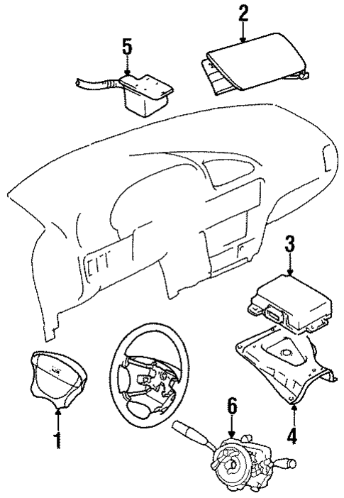 Air Bag Components for 2001 Chevrolet Metro #0