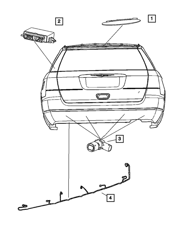 5026154AB - Electrical: Parking Assist Module for Mopar Image image