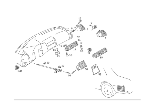Air Ducting for 1993 Mercedes-Benz 300SD #0