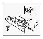 84510B2300EQ - Body: Glove Box Assembly for Kia: Soul Image