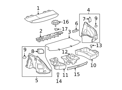 Interior Trim - Rear Body for 2007 Scion tC #0
