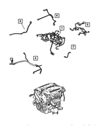4759995AA - Electrical: Transmission Wiring for Chrysler: 300M, Concorde | Dodge: Intrepid Image