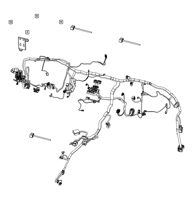 68663554AA - Electrical: Instrument Panel Wiring for Mopar Image image