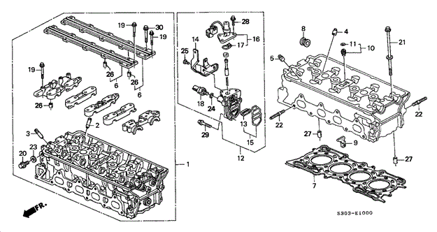 Cylinder Head for 1997 Honda Prelude #0