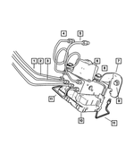 5066868AA - Service Brakes: Brake Tube, Right for Dodge: Neon Image