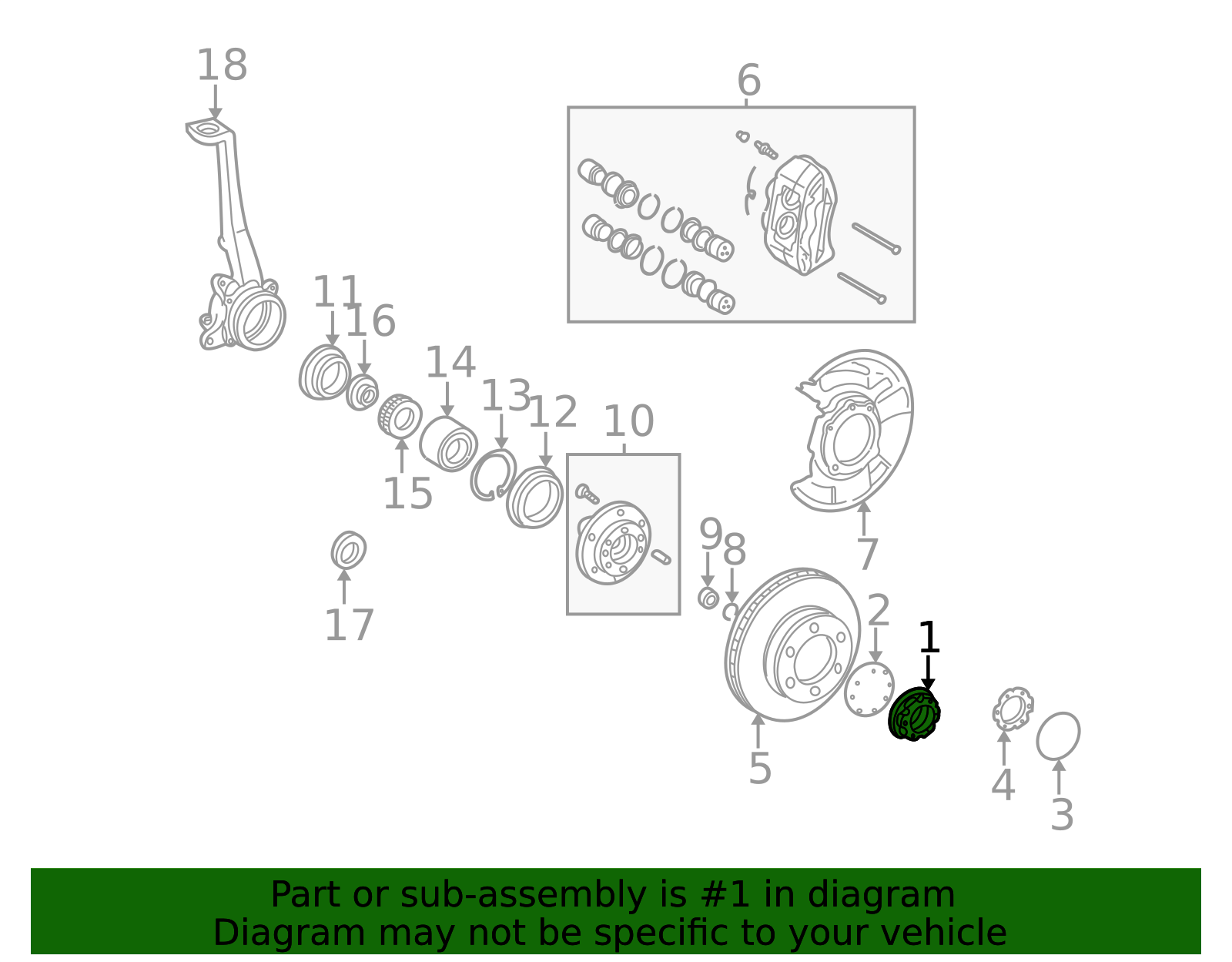 OEM 1995-2000 Toyota Tacoma Cv Joint Nut Part # 43508-35040