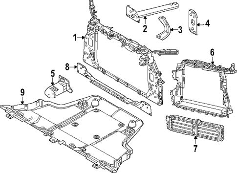 Radiator Support for 2025 Dodge Hornet #0