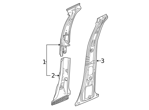 Center Pillar for 2018 Buick Enclave #0