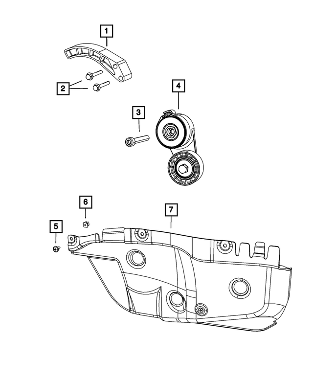 68081715AB - Cooling: Accessory Drive Shield for Mopar Image
