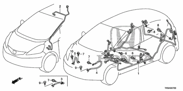 Wire Harness (1) for 2013 Honda Fit #0