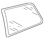 1J6845041A - Body: Quarter Glass for Volkswagen: Golf Image