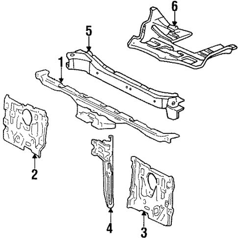 Radiator Support for 1985 Toyota Corolla #0