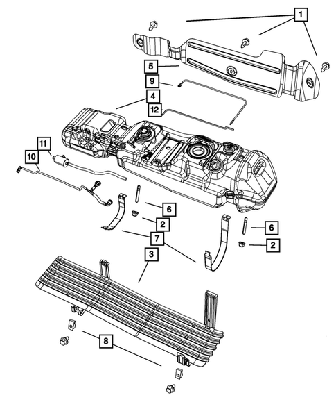 Fuel Tank for 2009 Dodge Dakota #0