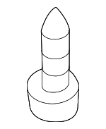 987092 - Body: Sun-visor Screw for Volvo: S60, S60 Cross Country, V50, XC60 Image