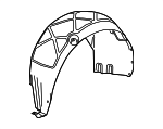 26202860 - : Part# 26202860 Passenger Side Rear Wheelhouse Liner with Air Deflector for Buick: LaCrosse Image