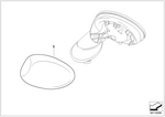 51167030634 - Retrofitting / Conversion / Accessories: Cover Mirror Uncoated Right for Mini Image