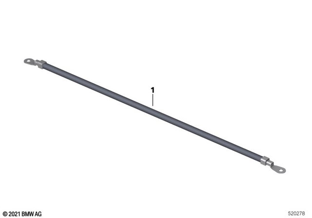 61111690159 - General Electrical System: Battery Cable (Plus Pole) -  for BMW-Motorrad Image