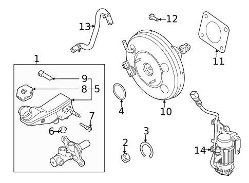 Master Cylinder - Components On Dash Panel for 2025 Kia Soul #0