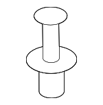 51111908077 - Body: Upper Quarter Trim Rivet for Mini: Cooper, Cooper Clubman, Cooper Countryman, Cooper Paceman, Countryman Image