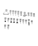6511799AA - High Voltage Powertrain Systems: Hex Nut-coned Washer Nut And Washer for Mopar Image