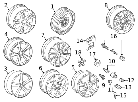 Wheels for 2017 Audi A5 Quattro #3