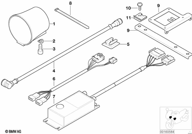7119932098 - Audio, Navigation, Information Systems: Wave Washer - B5 for BMW-Motorrad Image