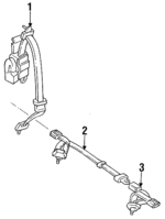 1990-1993 Honda Accord - Rear Belt Assembly