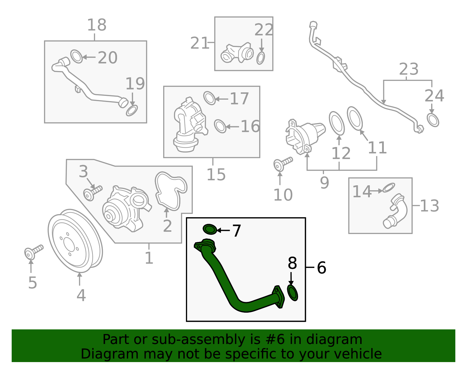 Water Pipe - Porsche (9A7-121-481-03)