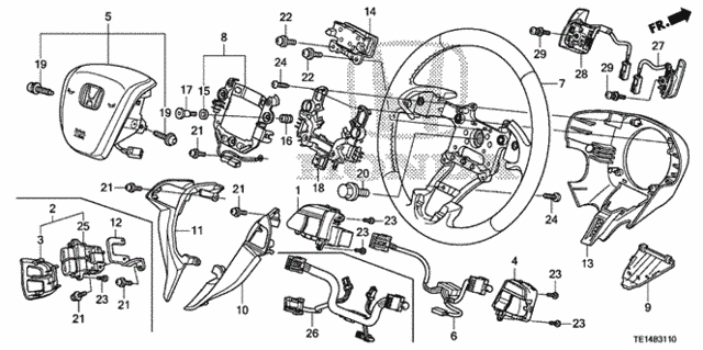 Steering Wheel for 2012 Honda Accord #0