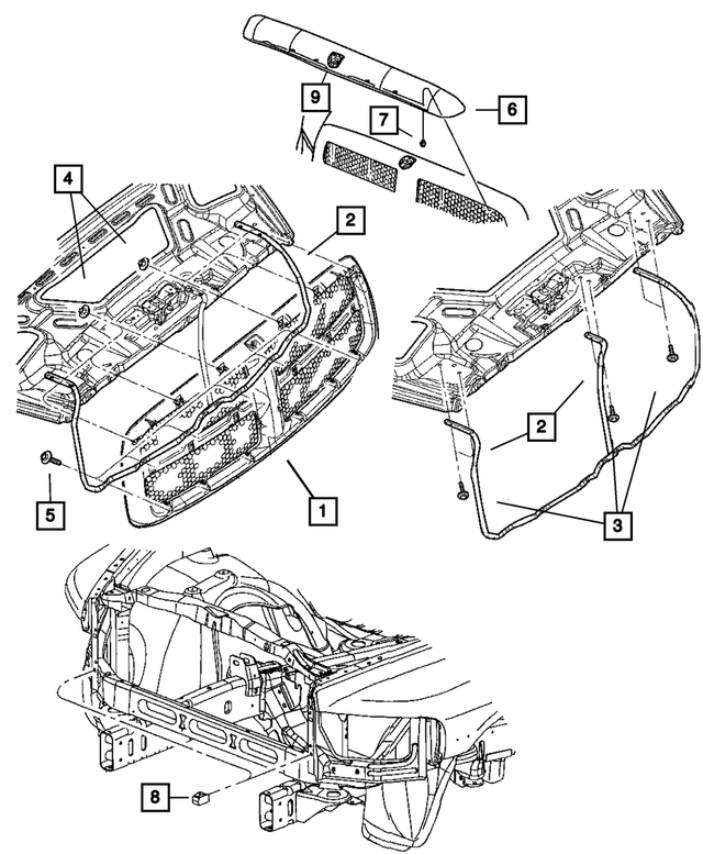 5JY10AB5AF - : Radiator Grille for Mopar Image