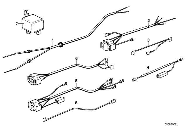 61121243206 - : Wiring Turn Signal Front for BMW-Motorrad Image