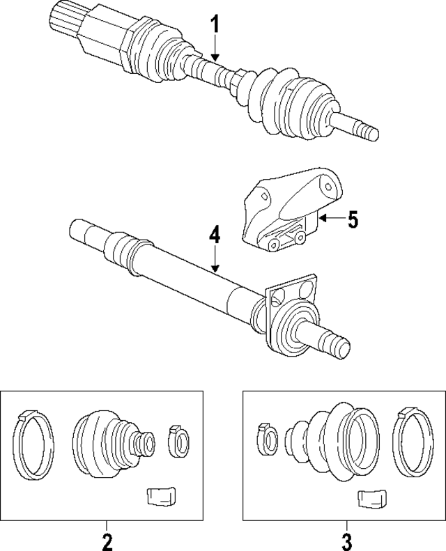 4668800AB - Front Drive Axle: Axle Assembly for Mopar Image