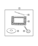 82208653 - Mopar Accessories - Component Parts: Am/fm Cd W/nav/dvd &amp; Cd-ctrl Radio for Mopar Image