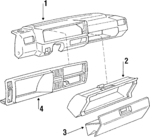 191857003C5BL - Body: Instrument Panel for Volkswagen: Golf, Jetta Image