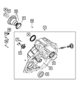 68545632AA - Transfer Case and Power Transfer Unit: Rear Case Half for Mopar Image