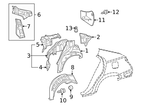Inner Structure for 2010 Lexus HS250h #0