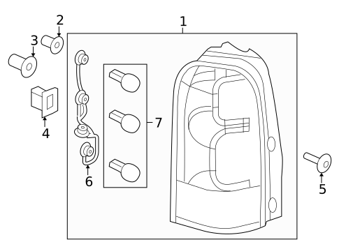 Tail Lamps for 2007 Saturn Relay #0