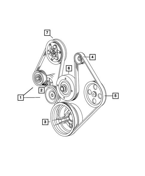 Pulleys and Related Parts for 2010 Dodge Nitro #1