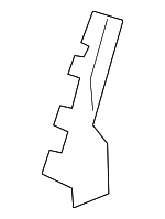 81338SZAA01ZA - : 2009-2011 Honda Pilot - Cover B R Middle Seat Bracket (Outer) *B167L* (Baltic Blue) for Honda: Pilot Image