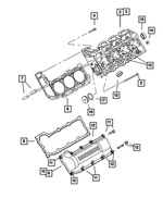 53020995 - Engine 3.7L Six Cylinder: Cylinder Head Cover for Mopar Image image