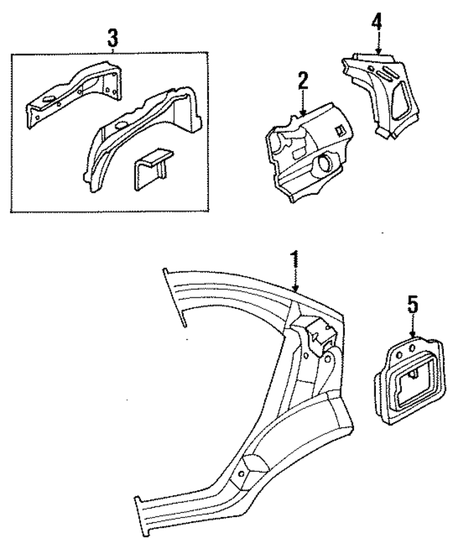 4897518AE - Body: Inner Panel for Mopar Image