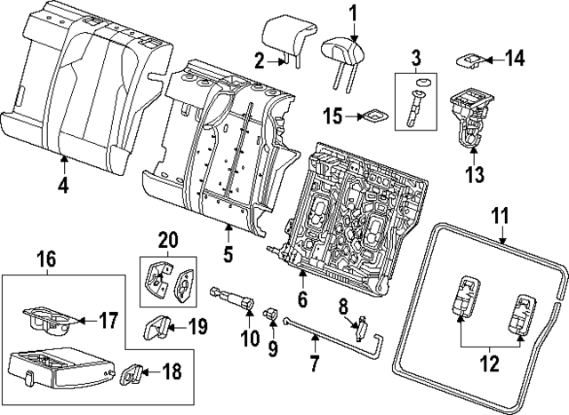 85572978 - : Part# 85572978 F Restraint for Chevrolet: Equinox EV Image