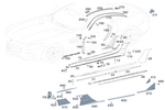 1906980354 - Covering and Lining: Trim, Longitudinal Member for Mercedes-Benz: AMG GT R, AMG GT S Image